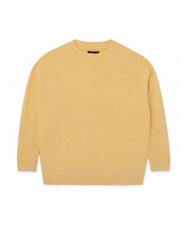 Suéter feminino Marks & Spencer manga 3/4 Reino Unido 16 grande amarelo