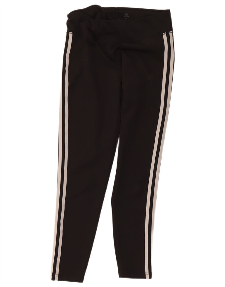 Adidas Womens Climalite Crop Leggings UK 12/14 Médio Preto Poliéster