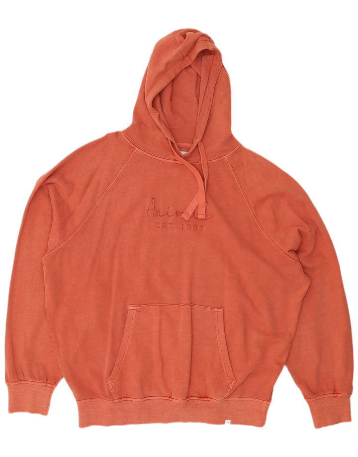 ANIMAL feminino gráfico oversized moletom com capuz Reino Unido 14 grande algodão rosa