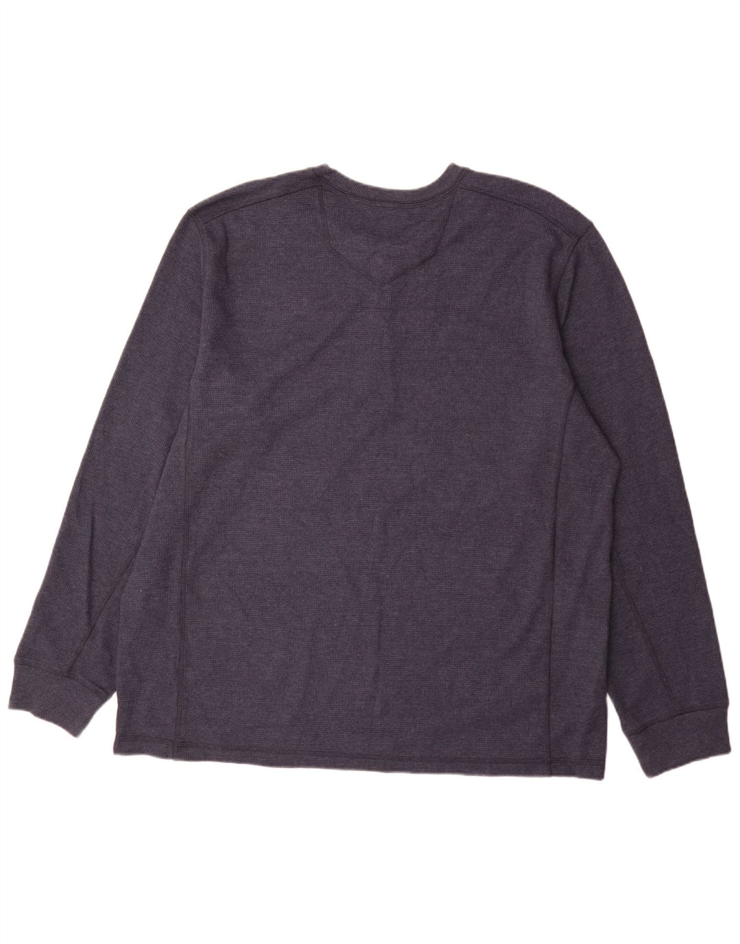Eddie Bauer Top masculino manga comprida 2XL algodão azul marinho