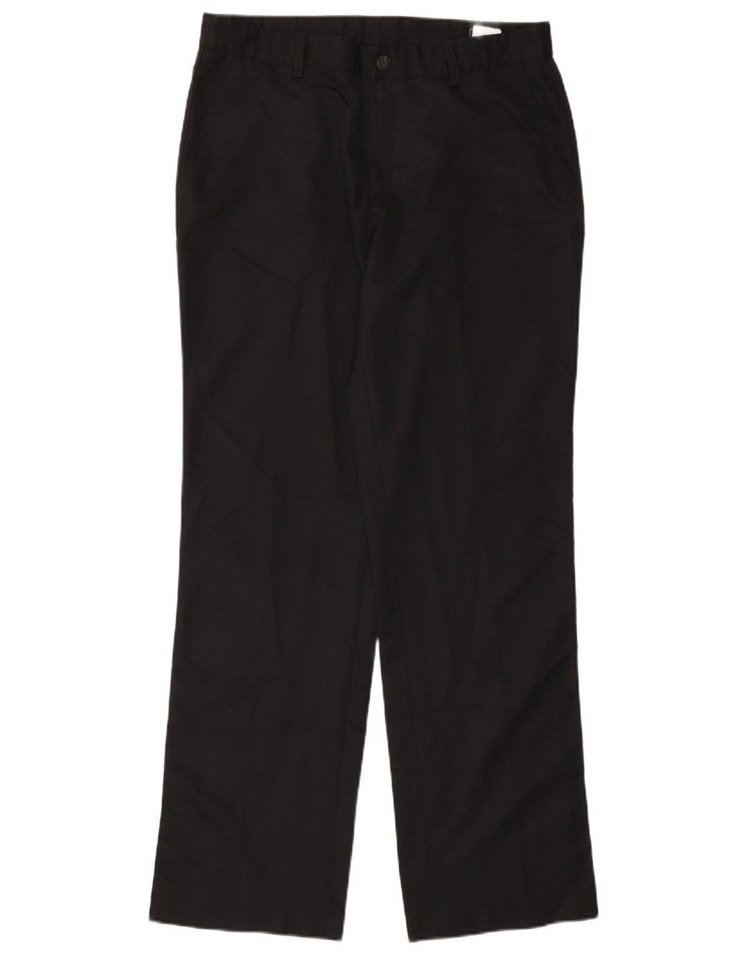 ADIDAS Mens Climalite Straight Chino Calças W34 L34 Poliéster Preto
