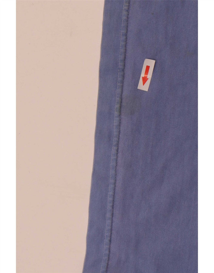 Camisa polo masculina de manga comprida Oliver Brown azul médio