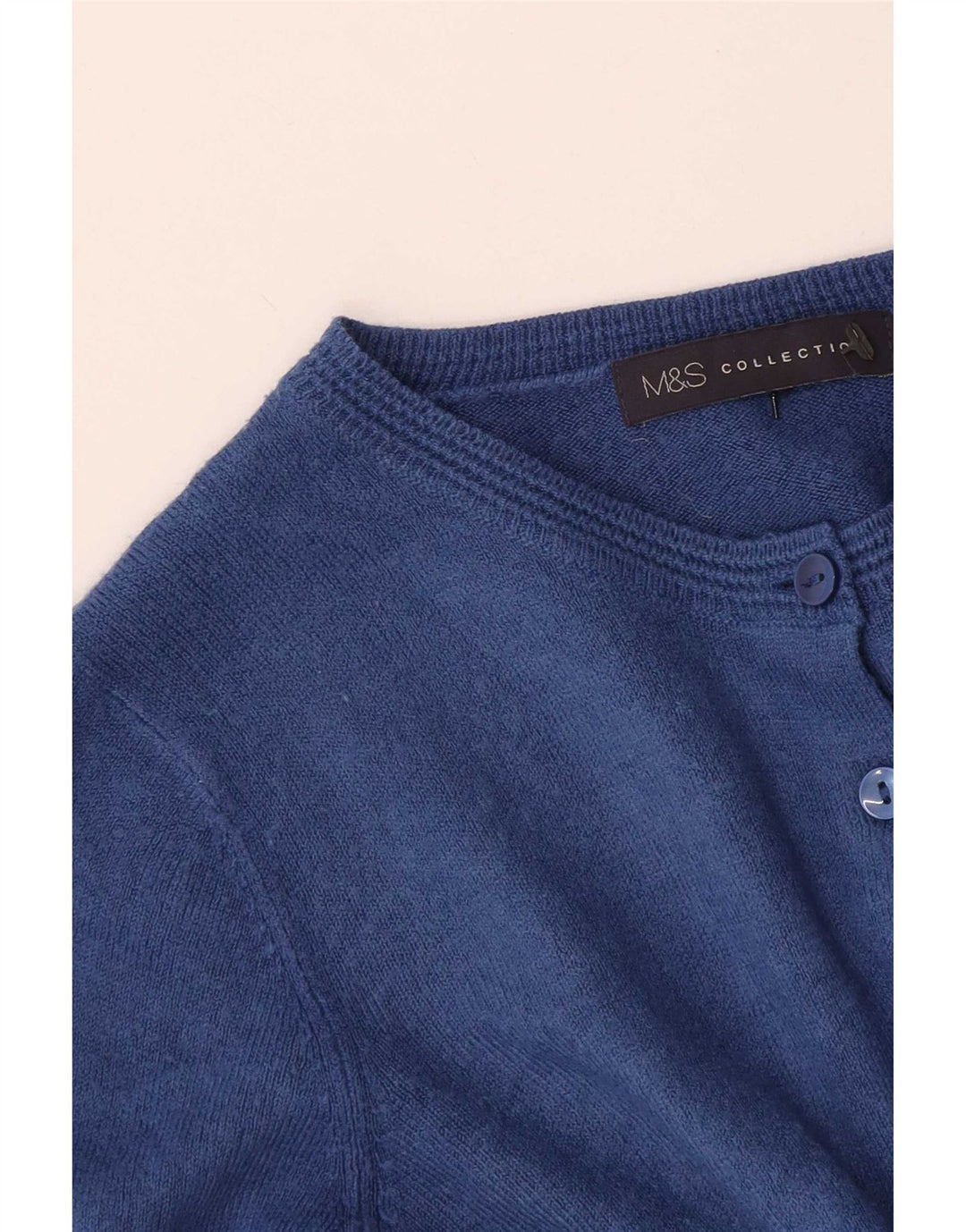 Suéter cardigã feminino Marks & Spencer Reino Unido 6 XS azul