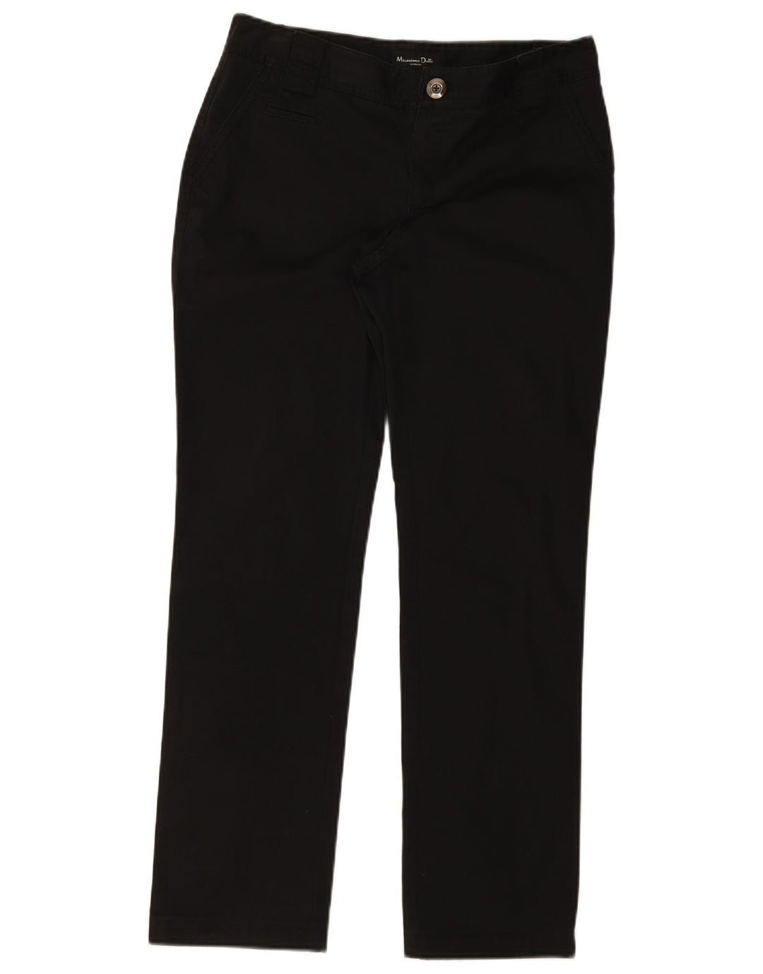 Calça Chino Reta Feminina Massimo Dutti EU 40 Médio W30 L30 Preto