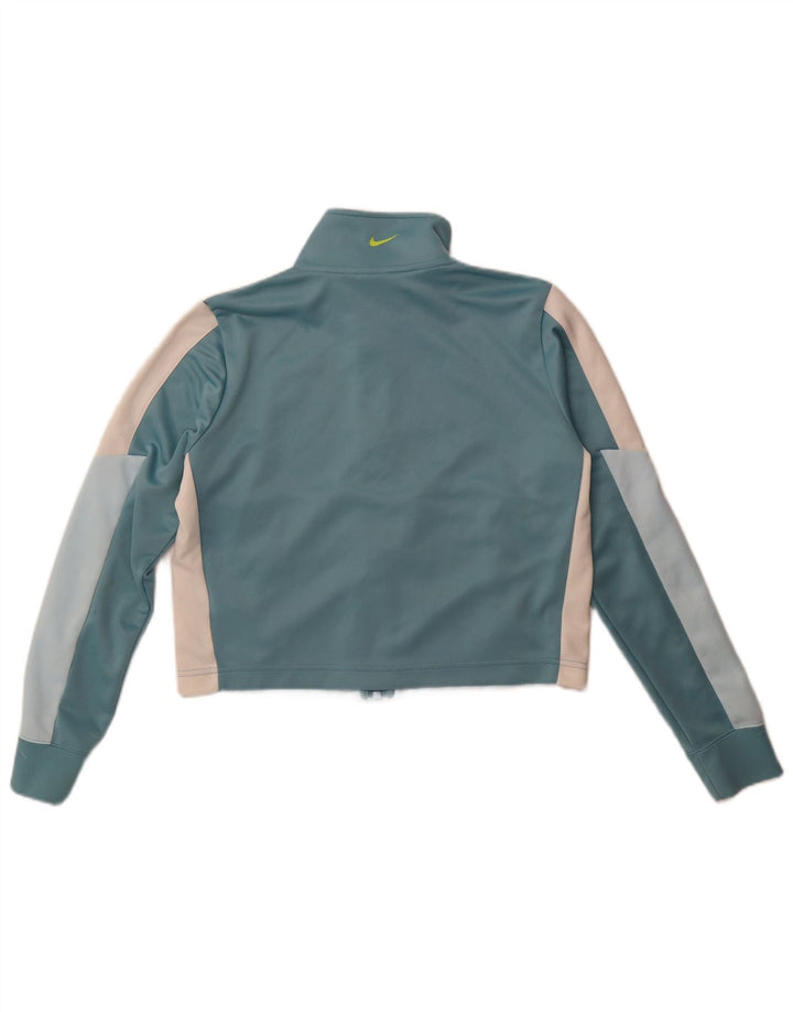 Nike feminino oversized gráfico agasalho top jaqueta reino unido 10 pequeno azul