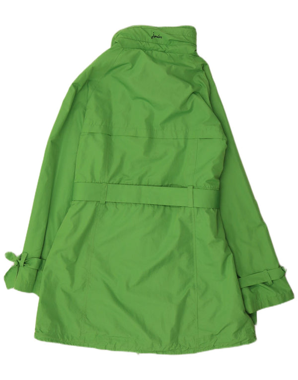 Trench Coat feminino Joules UK 14 grande poliéster verde