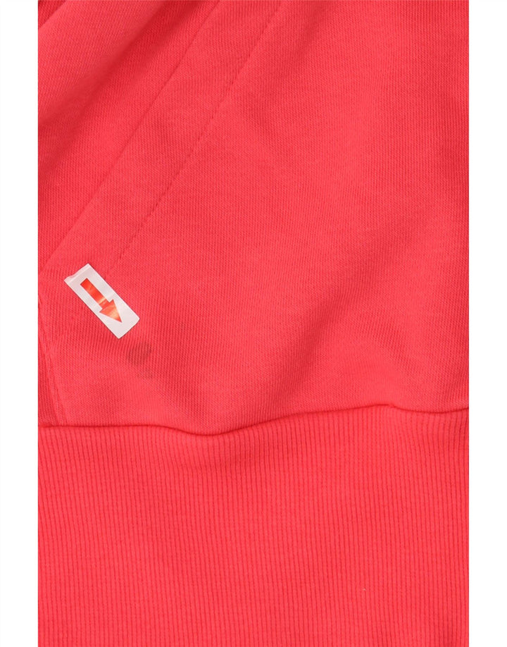 Adidas Womens Climalite Tracksuit Top Jacket UK 12/14 Médio Rosa