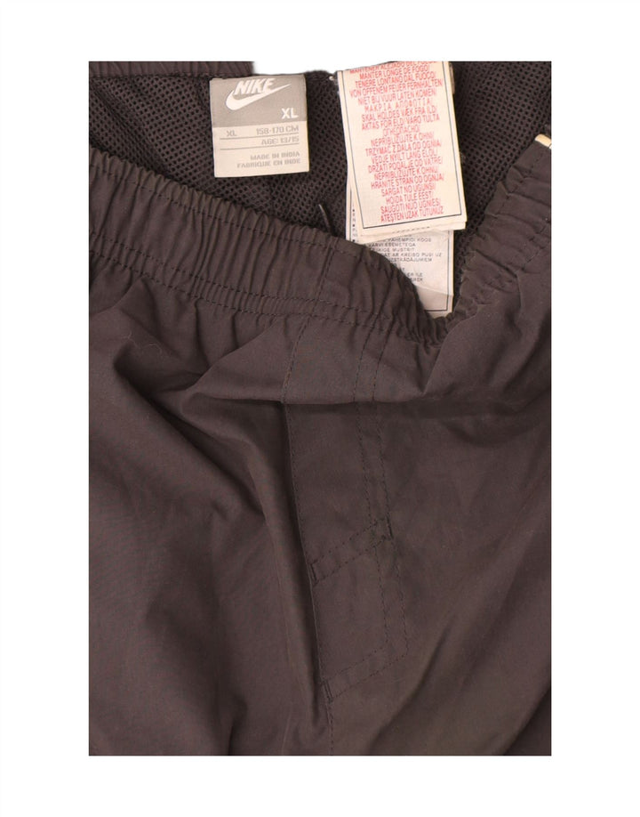 Calças impermeáveis Nike Boys 13-14 anos XL cinza colorblock poliéster