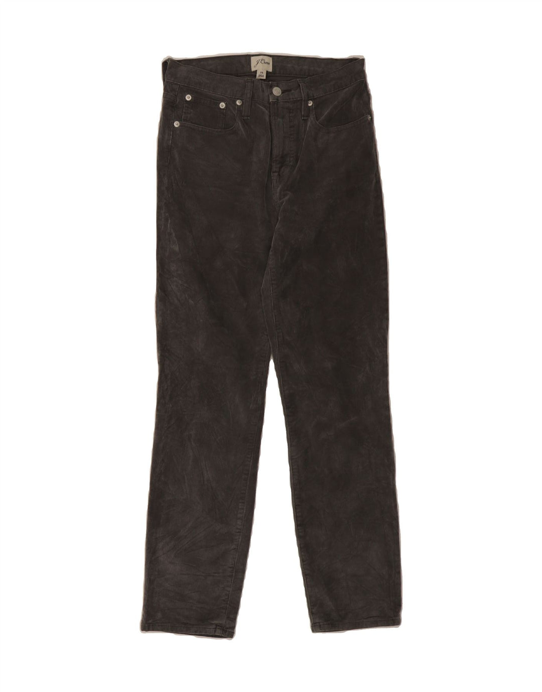 J. CREW Womens Slim Corduroy Trousers W26 L28 Grey Cotton Vintage J. Crew and Second-Hand J. Crew from Messina Hembry 
