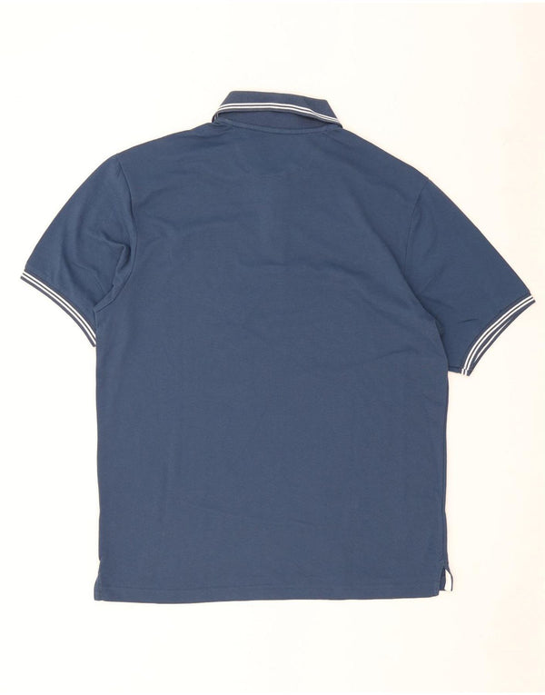 Camisa polo masculina Champion Easy Fit 2XL algodão listrado azul marinho