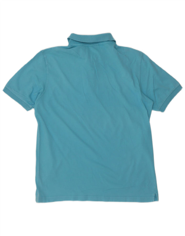 Camisa polo masculina Diadora algodão azul médio