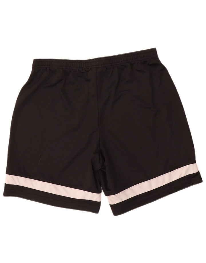 Shorts esportivos masculinos Nike Dri Fit médio preto colorblock poliéster