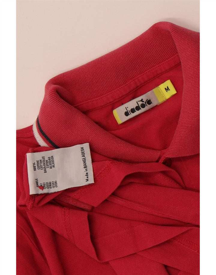 Camisa polo masculina Diadora médio algodão rosa