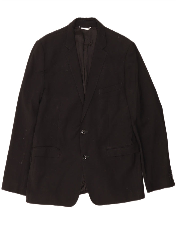 Jaqueta Blazer Masculina Dolce & Gabbana Slim 2 Botões IT 54 2XL Lã Preta