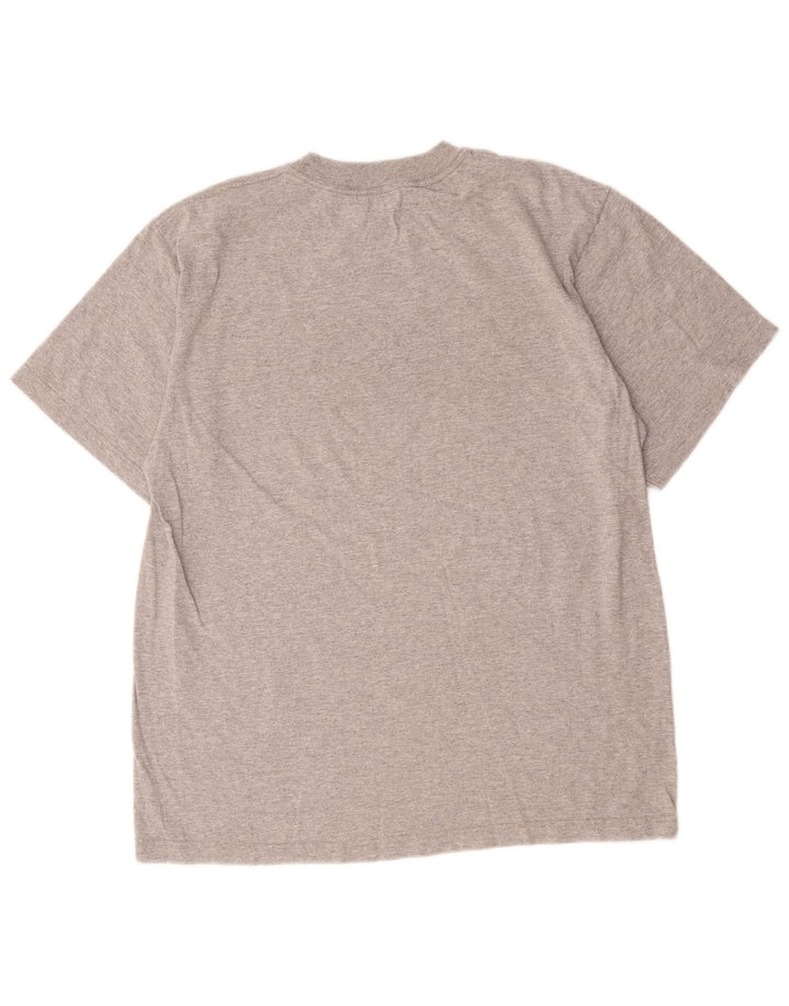 Camiseta Adidas Masculina Graphic Top Grande Algodão Cinza