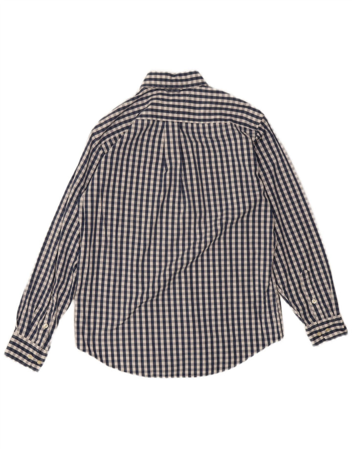 Camisa masculina Tommy Hilfiger média azul marinho algodão guingão