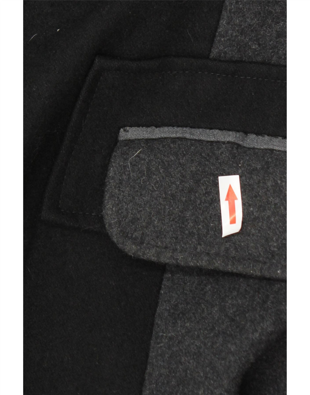 Sobretudo feminino Marks & Spencer UK 16 grande lã colorblock preta