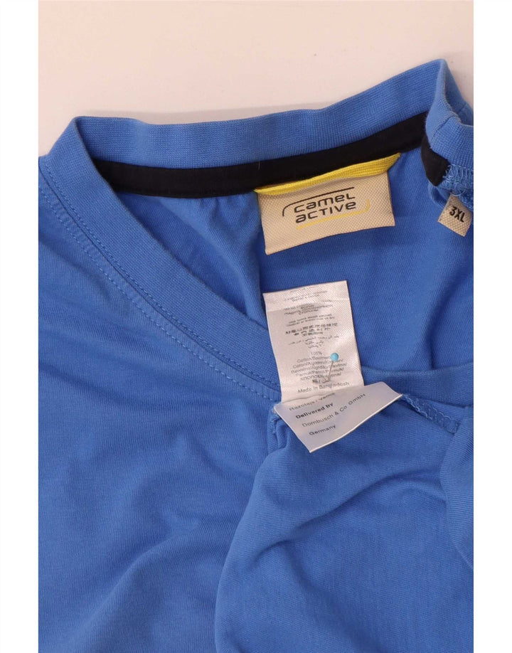 Camiseta masculina Camel Active Top 3XL algodão azul