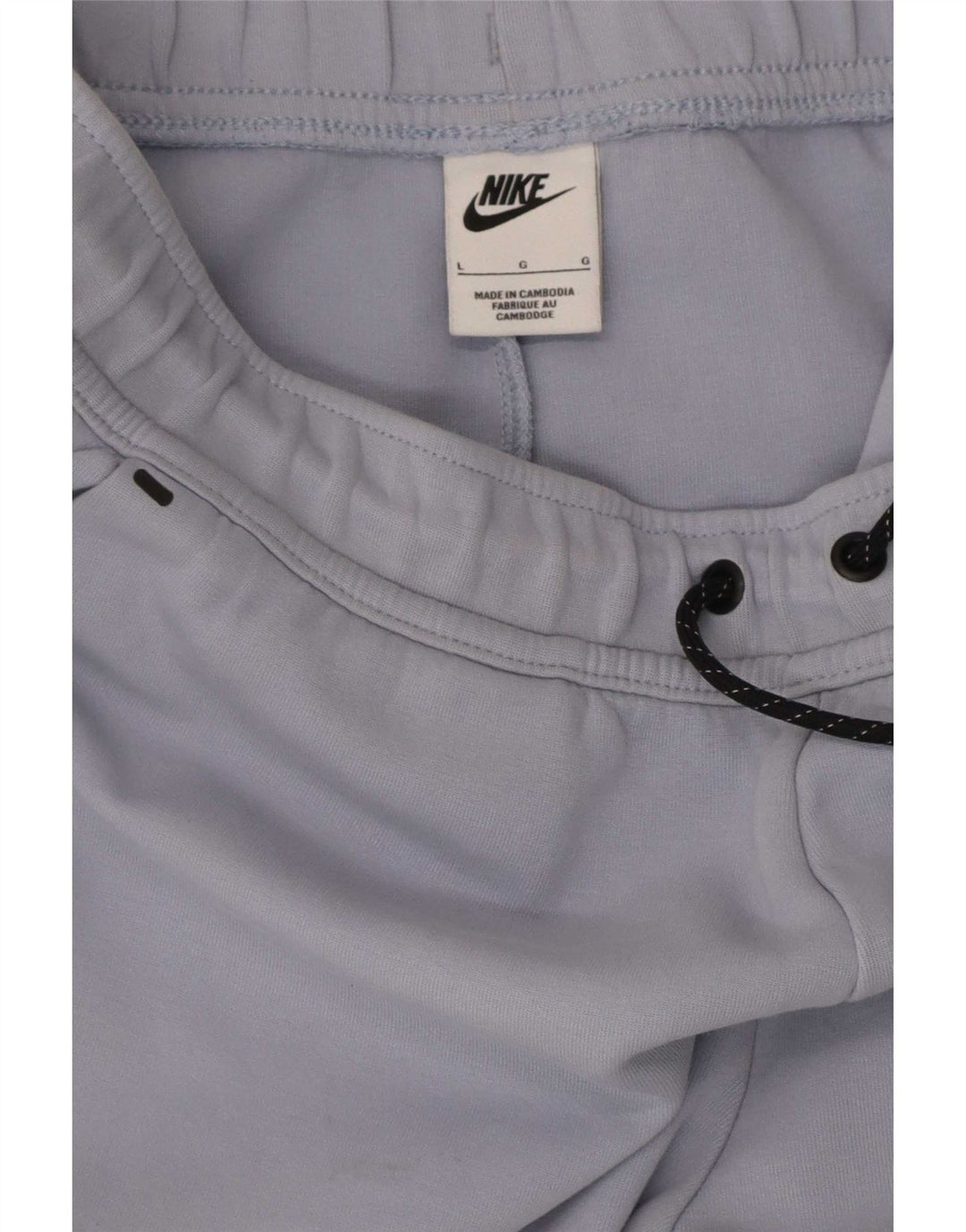 Calça de treino masculina Nike joggers grande algodão azul