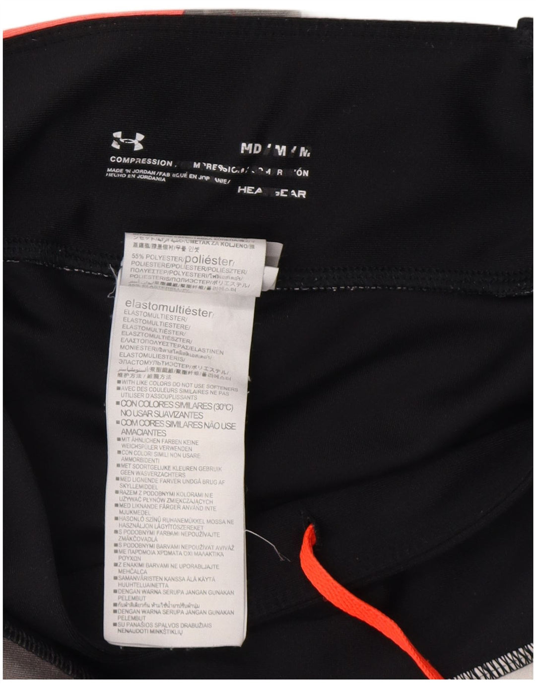 Leggings femininos Under ARMOUR Heat Gear UK 12 médio preto geométrico