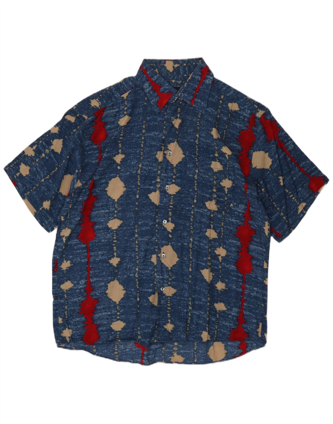 Camisa masculina de manga curta Tipo'S XL listrada azul viscose