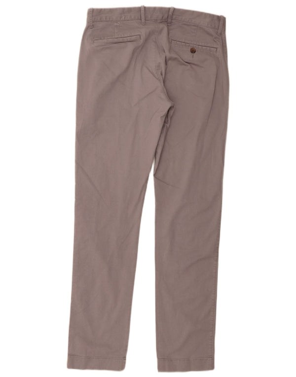 J. Crew Calça Chino Masculina Slim W30 L32 Algodão Cinza