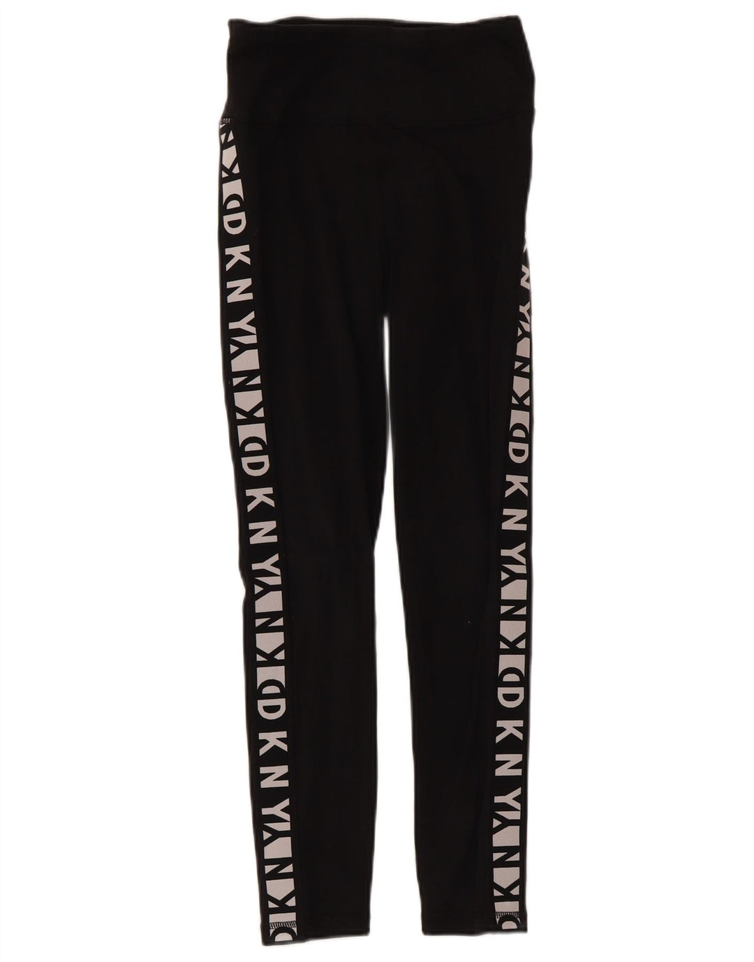 Leggings gráficas femininas Dkny UK 4 XS algodão preto
