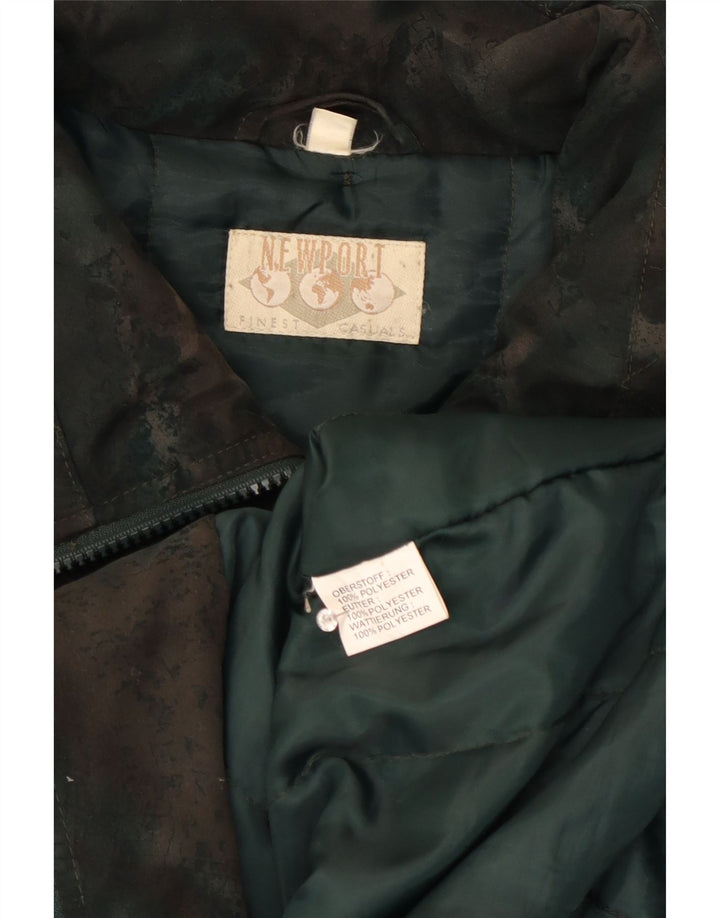 Jaqueta acolchoada feminina Newport UK 20 2XL poliéster camuflado verde
