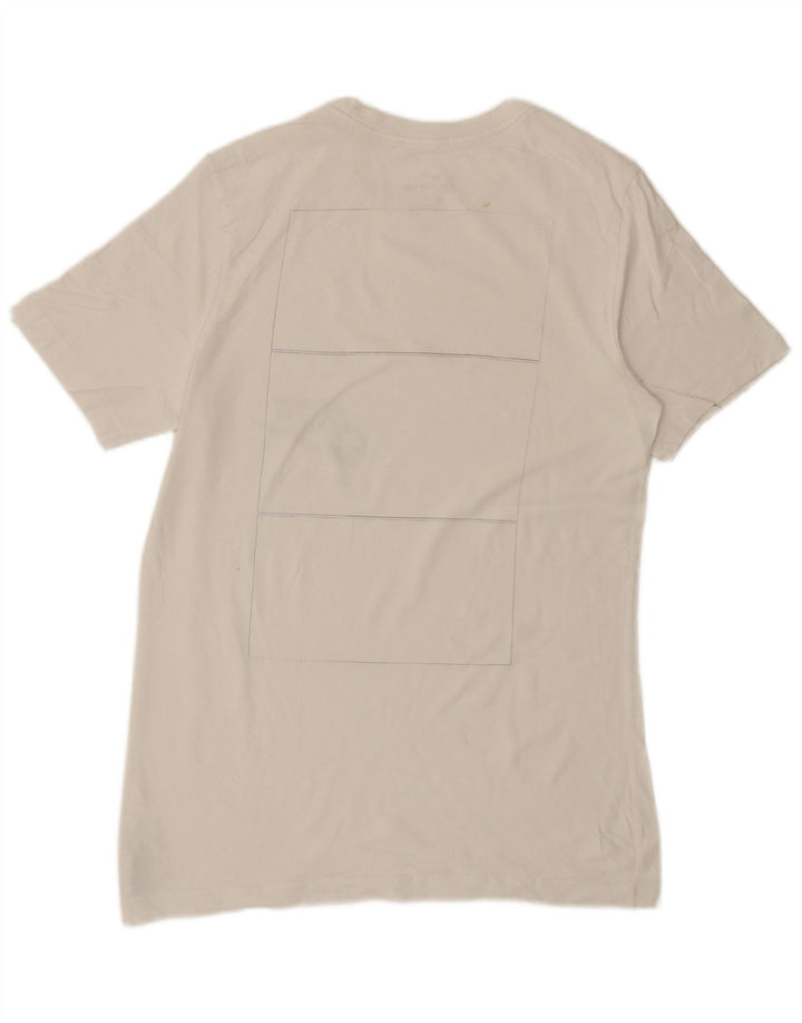 Camiseta masculina Nike Air Graphic Top médio algodão branco