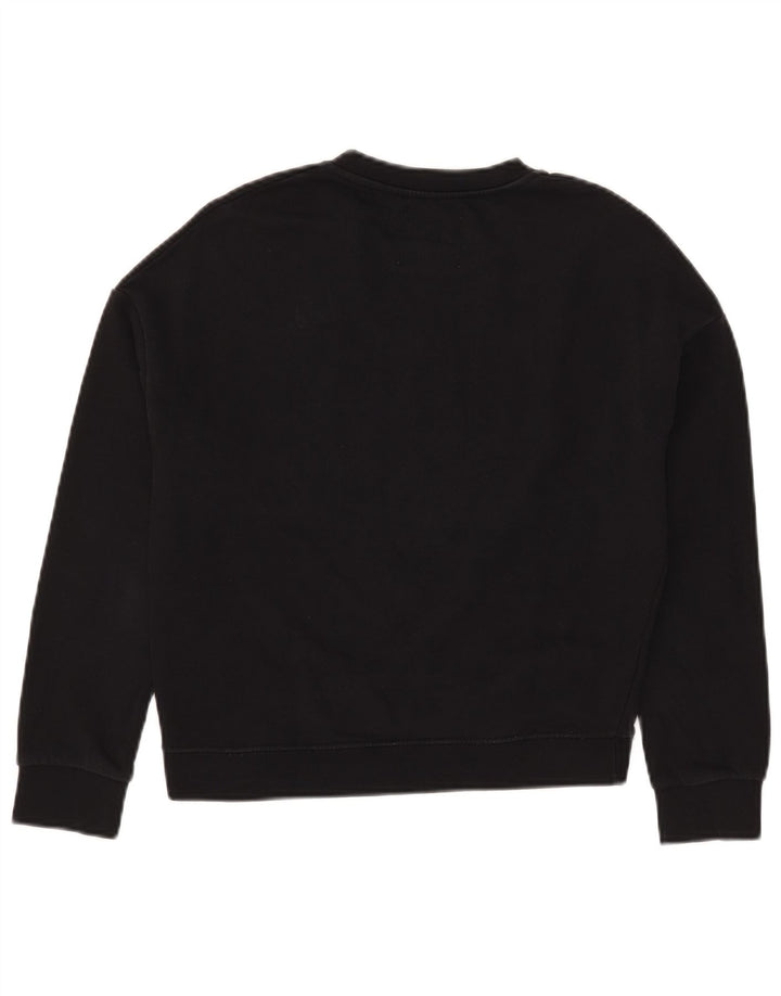 Suéter feminino Pyrex com estampa gráfica oversized UK 6 XS algodão preto