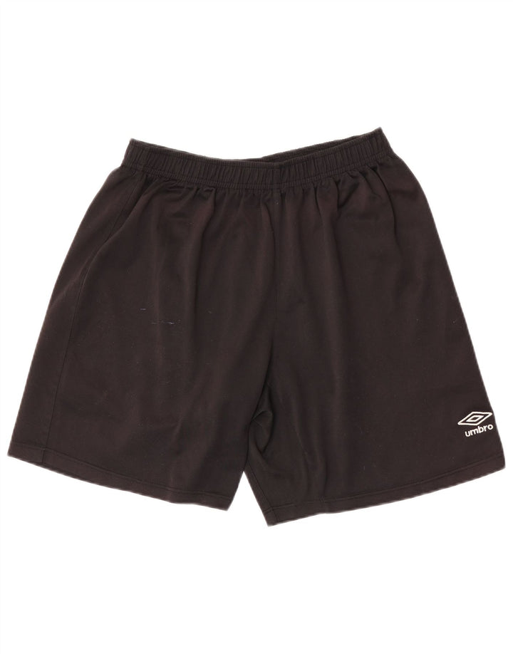 Shorts esportivos masculinos Umbro grandes pretos
