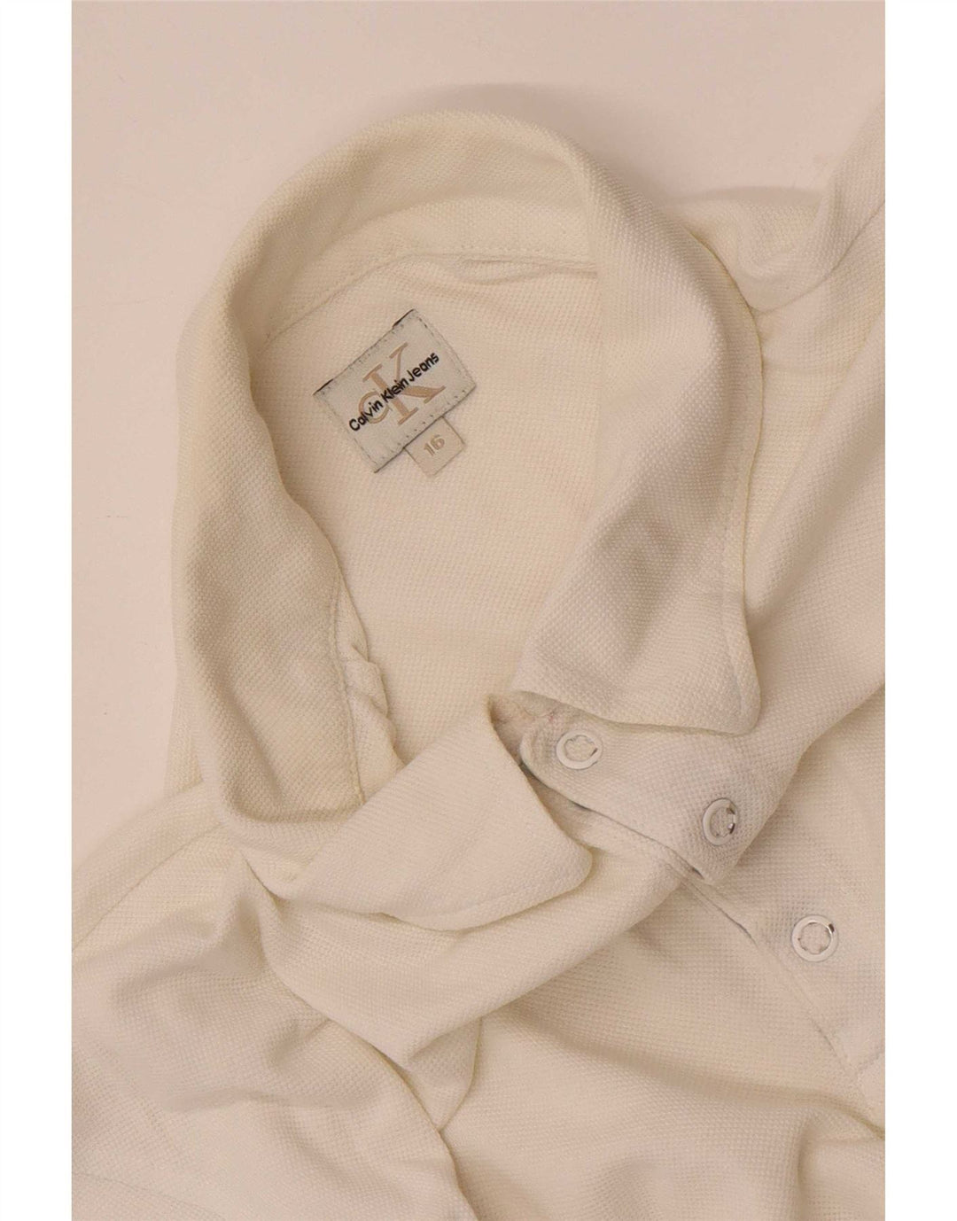 Polo Calvin Klein Jeans Menino 15-16 Anos Branco