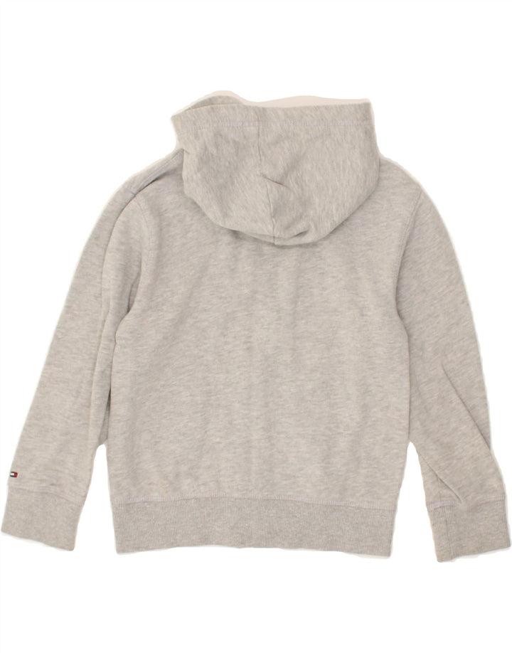 TOMMY HILFIGER Boys Graphic Zip Hoodie Sweater 6-7 Years Grey Cotton | Vintage Tommy Hilfiger | Thrift | Second-Hand Tommy Hilfiger | Used Clothing | Messina Hembry 
