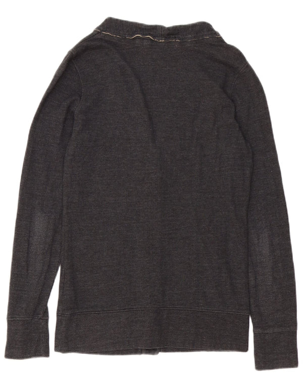 Suéter cardigan masculino Guru pequeno algodão cinza