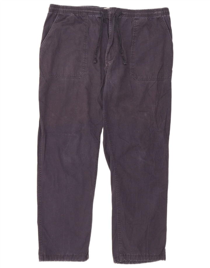 Calça chino masculina Marks & Spencer regular W39 L29 algodão azul marinho