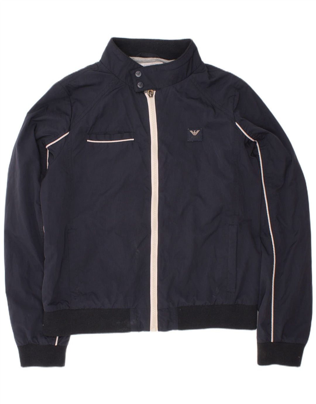 Jaqueta Bomber Armani Jeans Meninos 11-12 Anos Azul Marinho Poliéster