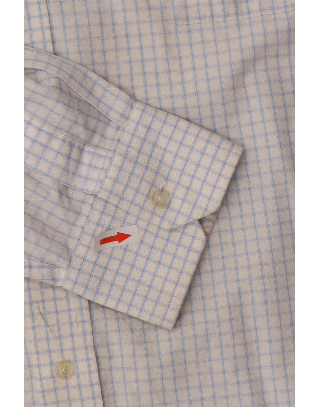 Camisa masculina Pierre Cardin tamanho 41 16 grande algodão xadrez azul
