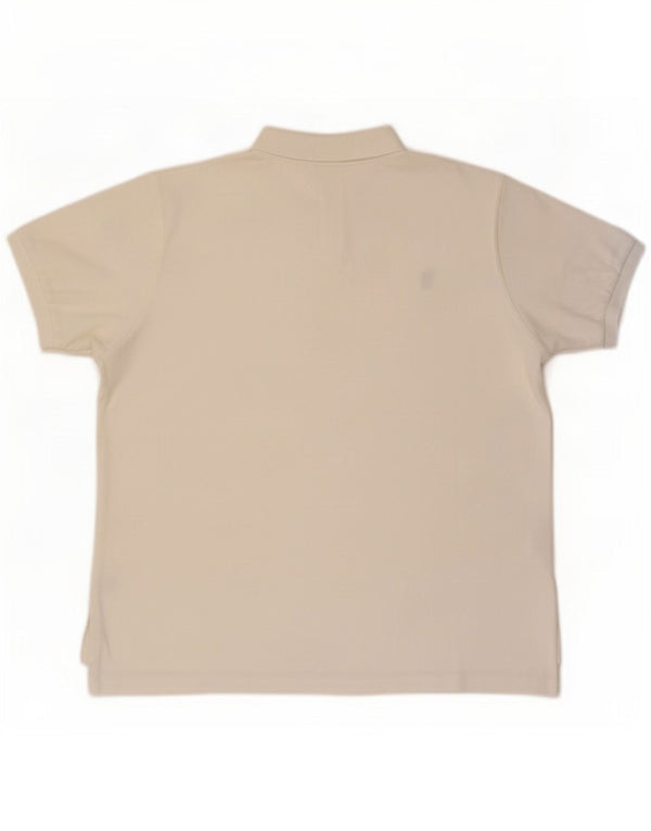 Polo Ralph Lauren Camisa masculina de ajuste personalizado 2XL algodão branco