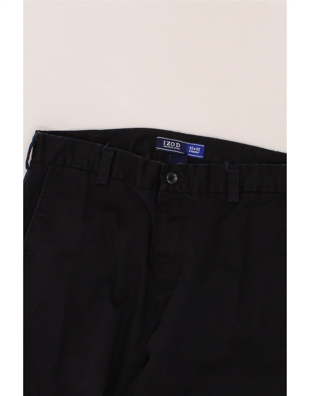 IZOD Mens Straight Chino Trousers  W32 L32 Navy Blue Cotton Vintage Izod and Second-Hand Izod from Messina Hembry 
