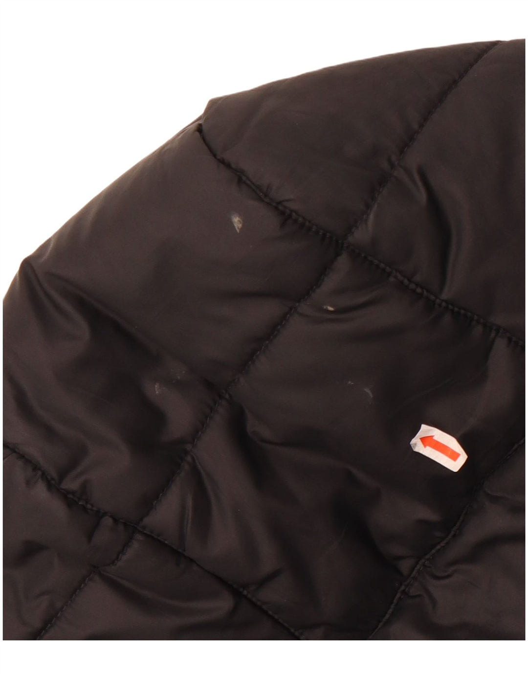 Jaqueta acolchoada com capuz feminina Nike UK 10 pequena poliéster preta