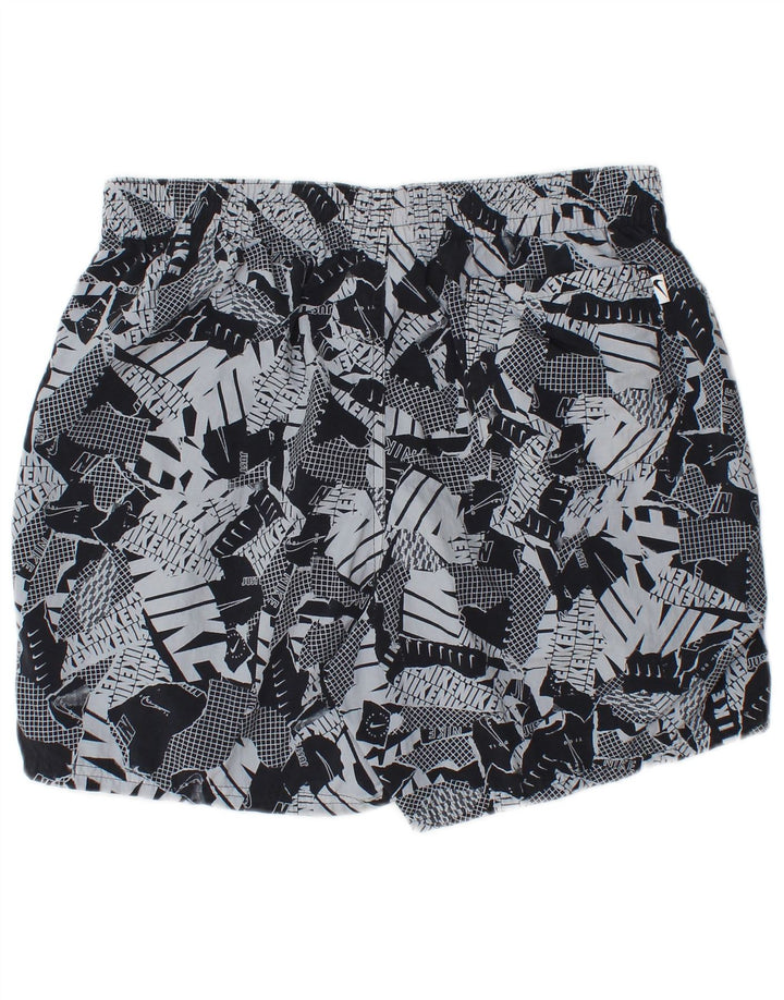 Shorts esportivos gráficos masculinos Nike médio preto poliamida