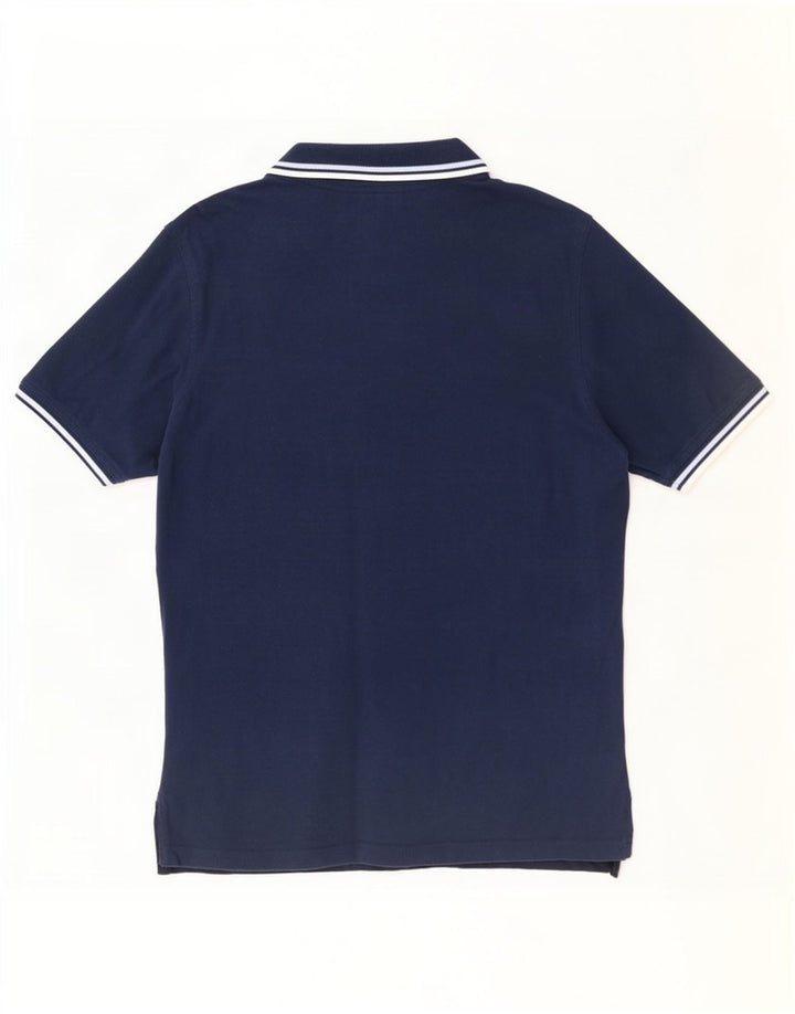 Camisa polo masculina Pierre Cardin Regular Fit grande listrada azul marinho