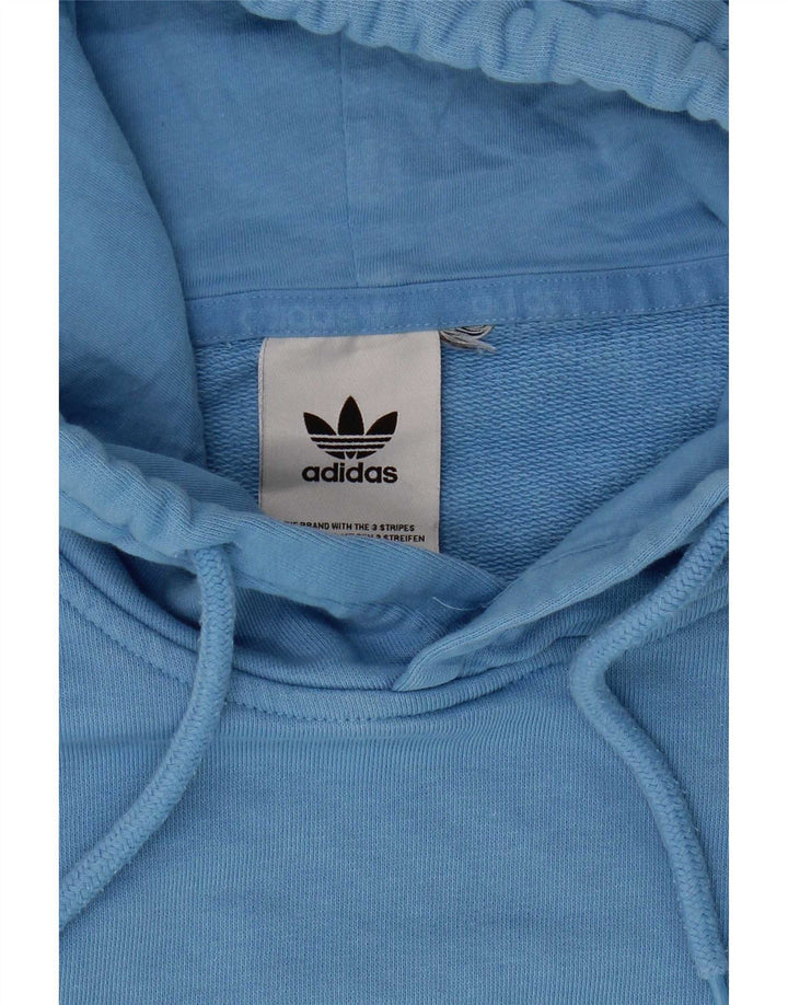 Adidas Mens Hoodie Jumper Médio Azul