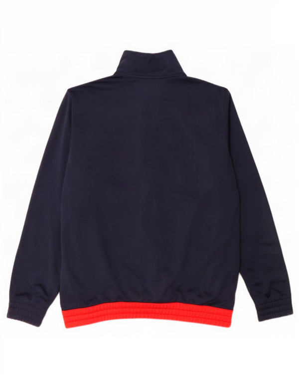 Adidas Meninos Graphic Tracksuit Top Jacket 13-14 Anos Azul Marinho Colorblock