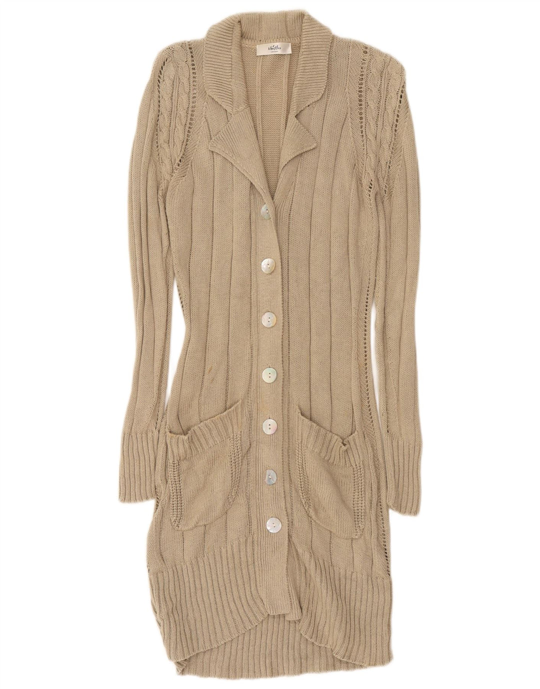 Suéter feminino Whistler Longline Cardigan Reino Unido 14 cinza médio