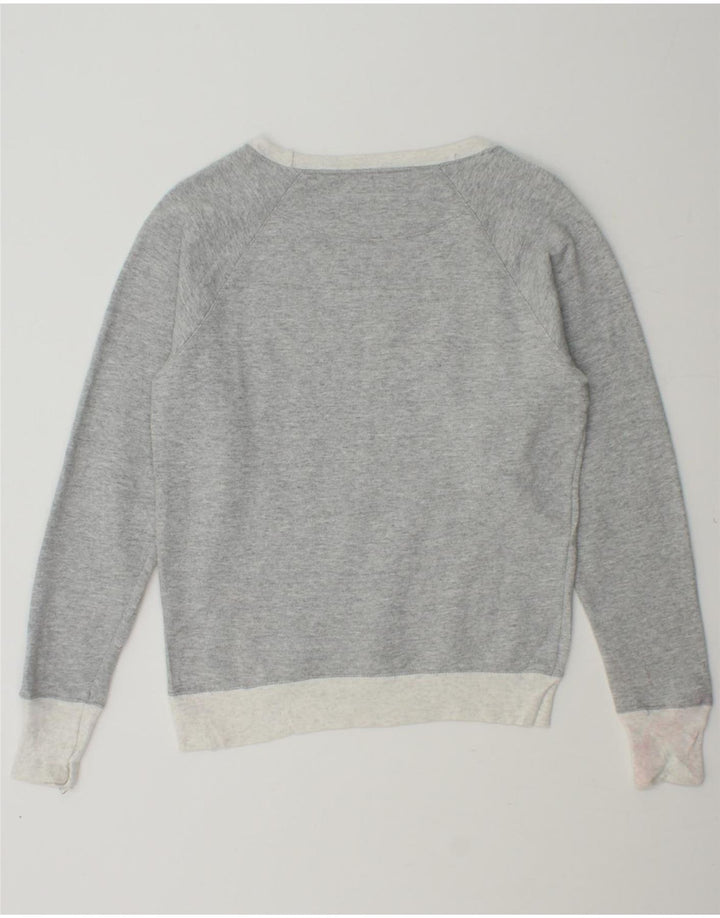 CHAMPION Womens Graphic Sweatshirt Jumper UK 6 XS Grey Cotton Vintage Champion and Second-Hand Champion from Messina Hembry 