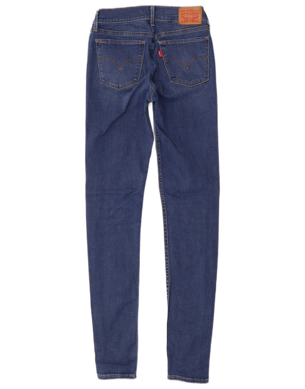 Calça jeans feminina Levi's 710 Super Skinny W26 L32 azul algodão