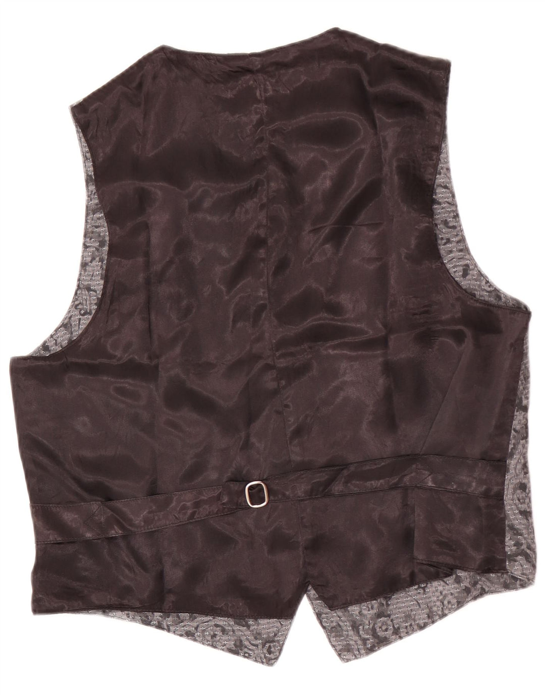 Colete masculino vintage grande cinza floral