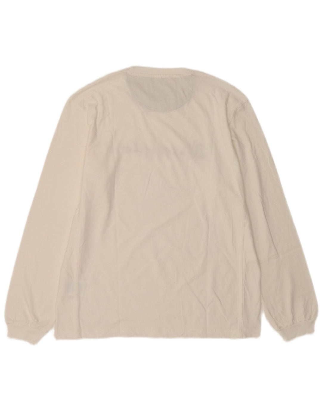 Champion masculino gráfico top manga longa XL algodão branco