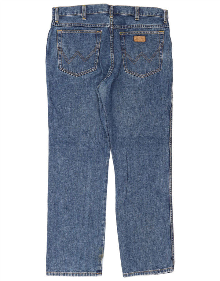 Wrangler Masculino Texas Regular Straight Jeans W36 L30 Azul Algodão